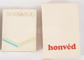 5 darab minikönyv, Honvéd, Sportbarátság, A béke hadsereg, ZMKA, stb