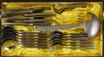 6 személyes 25 részes evőeszköz készlet, dobozában