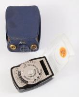 Retro fénymérő, tokjában.