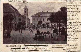 1904 Nagybecskerek, Zrenjanin, Veliki Beckerek; Főgimnázium, Vendégfogadó a Magyar Királyhoz, szállo...