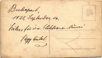 1928 Budapest XIII. Budapest Székesfőváros Elektromos Művei Rt. turbina, munkások, belső. Váci út 72...