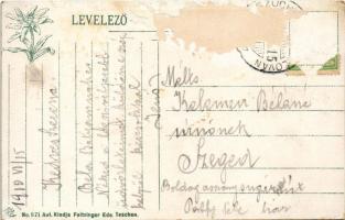 1910 Árvaváralja, Oravsky Podzámok; Árva vára. Feitzinger Ede No. 871. Aut. / Burg Árva / Oravsky zá...