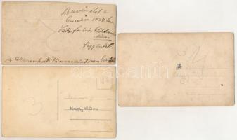 Budapest XIII. - 3 db RÉGI fotós képeslap: Budapest Székesfőváros Elektromos Művei Rt. nehézbúvárok,...