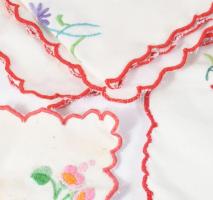 Hímzett terítő 30x80 cm, 35x70 cm + egy szalvéta