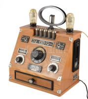 Spirit of St Louis steampunk rádió készülék. Működik. 33x44 cm