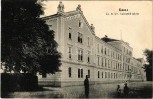 1915 Kassa, Kosice; Cs. és kir. hadapródiskola / K.u.k. military cadet school (ázott / wet damage)
