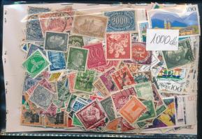 Deutsches Reich + NSZK 1.000 db bélyeg, köztük blokkok is, ömlesztve tasakban