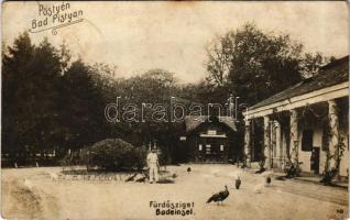 1910 Pöstyén, Pistyan, Piestany; Fürdősziget, pénztár / Badeinsel / spa, bathhouse (fl)