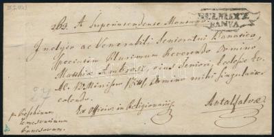 1843 Levél teljes tartalommal / with full content "SELMETZ/BÁNYA" (Müller 240 p) - Antalfa...