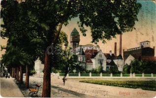 1914 Eszék, Essegg, Osijek; Paromlin Union, Kolodvor ulica / Union gőzmalom, Vasút utca / steam mill...
