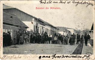 1902 Mihaileni (Botosani), street view with shops. Phot. &amp; Edit. J. Ambre (EB)