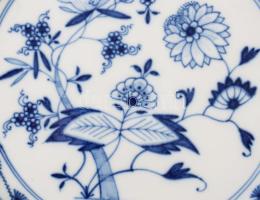 Meissen hagymamintás nagytányér / mélytányér készlet, 11 darab, jelzett, kardos jelzés, hibátlan, d:...