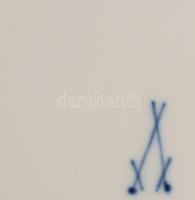 Meissen hagymamintás nagytányér / mélytányér készlet, 11 darab, jelzett, kardos jelzés, hibátlan, d:...