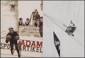 cca 1928 Moholy-Nagy László (1895-1946) magyar - amerikai fotográfus kollázsai, 2 db modern nagyítás, jelzés nélkül, 21x15 cm