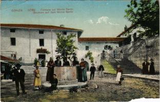 1928 Gorizia, Görz, Gorica; Fontana sul Monte Santo / Brunnen auf dem Monte Santo / fountain, well (b)