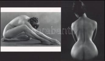 cca 1949 Ruth Bernhard (1905-2006) amerikai fényképész és fotóművész felvételei (Hátakt; Spanyol táncosnő aktja), 2 db modern nagyítás, jelzés nélkül, 15x21 cm és 21x15 cm