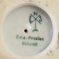 Ens paradicsommadár és madárpár figurák, kis lepattanással, egyiken ragasztással, m: 9,5 cm alatt