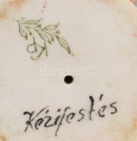 Kispest porcelán madár figura, jelzett, hibátlan, m: 9 cm