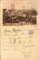 1900 München, Munich; Totalansicht. Max Hirmer (fl)