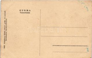 Gyoma (Gyomaendrőd), vasútállomás. Nádudvary Mihály kiadása (EK)