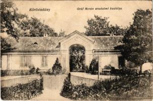 1923 Körösladány, Gróf Merán uradalmi kastélya (gyűrődések / creases)