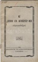 1906 Az ozorai izr. hitközségnek alapszabályai. (Jeruzsálem Ede könyvnyomdája, Tamási) / Grundregeln der israelit. Kultusgemeinde Ozora