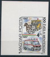 1987 Mentésügy ívsarki vágott bélyeg