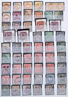 Régi magyar bélyegek a Krajcáros kiadásoktól, sok szép bélyegzéssel, összefüggésekkel, portókkal, 2 ...