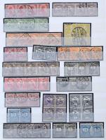 Régi magyar bélyegek a Krajcáros kiadásoktól, sok szép bélyegzéssel, összefüggésekkel, portókkal, 2 ...