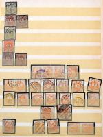 Régi magyar bélyegek a Krajcáros kiadásoktól, sok szép bélyegzéssel, összefüggésekkel, portókkal, 2 ...