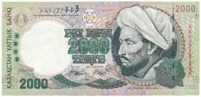 Kazahsztán 1996. 2000T "AA5227313" T:F szép papír Kazakhstan 1996. 2000 Tenge "AA5227313" C:F fine paper Krause 17.