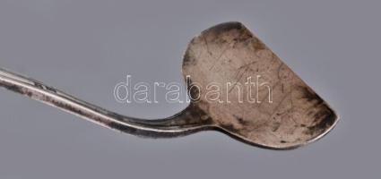 Jezler svájci ezüst (Ag) gyermeketető kanál, jelzett, 800 ezrelékes ezüst, h: 11 cm, 21g