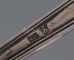 Jezler svájci ezüst (Ag) gyermeketető kanál, jelzett, 800 ezrelékes ezüst, h: 11 cm, 21g
