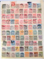 Rendezetlen bélyegzett Krajcáros tétel kb 540 bélyeg A/4-es berakó 6 oldalán + Postatakarék és Sürgő...