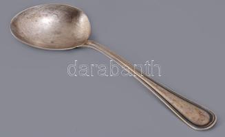 Jezler svájci ezüst (Ag) dzsemes kanál, jelzett, 800 ezrelékes ezüst, 27g