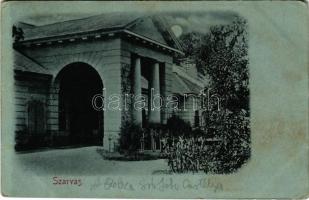 Szarvas, Bolza grófok kastélya este holdfényben (EM)