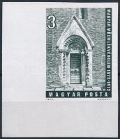 1972 Műemlékvédelem ívsarki vágott bélyeg