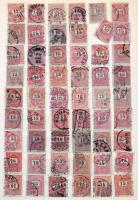 Krajcáros összeállítás értékek szerint rendezve, közepes Schaubek berakó 13 oldalán