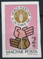 1981 Élelmezési világnap vágott bélyeg