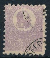 1871 Kőnyomat 25kr elfogazva (min 55.000)