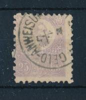 1871 Kőnyomat 25kr elfogazva (min 55.000) (papírelvékonyodás / thin paper)