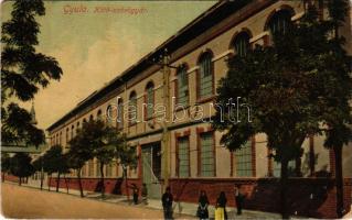 1912 Gyula, Kötő- és szövőgyár (kopott sarkak / worn corners)