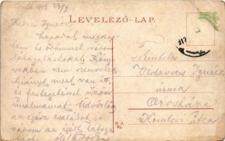 1912 Gyula, Kötő- és szövőgyár (kopott sarkak / worn corners)