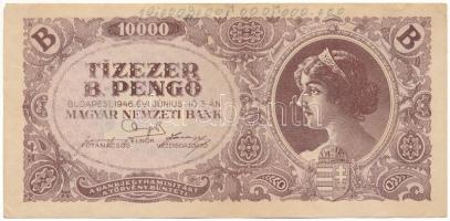 1946. 10.000BP enyhén festékhiányos nyomat T:F erős papír, ceruzás firka Adamo P35