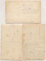 Budapest XXII. Nagytétény - 3 db RÉGI fotós képeslap: Nagytétényi Állami Elemi Iskola épülete különb...