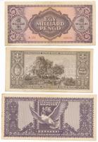 1946. 1.000.000.000P + 1.000.000MP + 10.000.000MP T:F erős papír