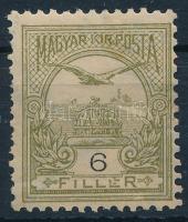 1900 Turul 6f zöldesolaj csillag vízjellel (27.000)