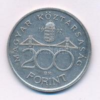 1992. 200Ft "MNB" Ag T:AU,XF kis patina Adamo F13