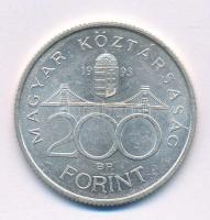 1993. 200Ft "MNB" Ag T:AU,XF  Adamo F13