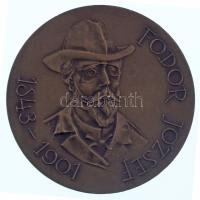 Kiss Nagy András (1930-1997) DN "Fodor József 1843-1901" kétoldalas vert bronz emlékérem (...